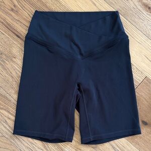 😊Vitality Women's Black High-Waist Bike Shorts 7” inseam